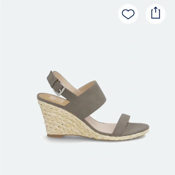 Dolce Vita Praiya Wedge Sandals Taupe Size 9 - Picture 2 of 7